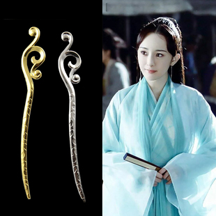 速发古装三生三世十里桃花白包造型假发头饰整套素素浅发牛角发片