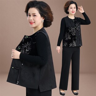 速发妈妈春装马款外套时年2024新甲中国风上衣中老尚春秋气质小马