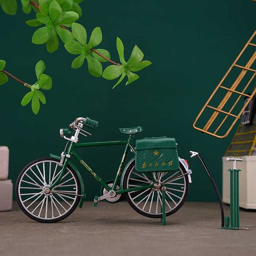 速发老金二八大杠自行车模型合式80年代怀式复古中旧装饰品摆件桌