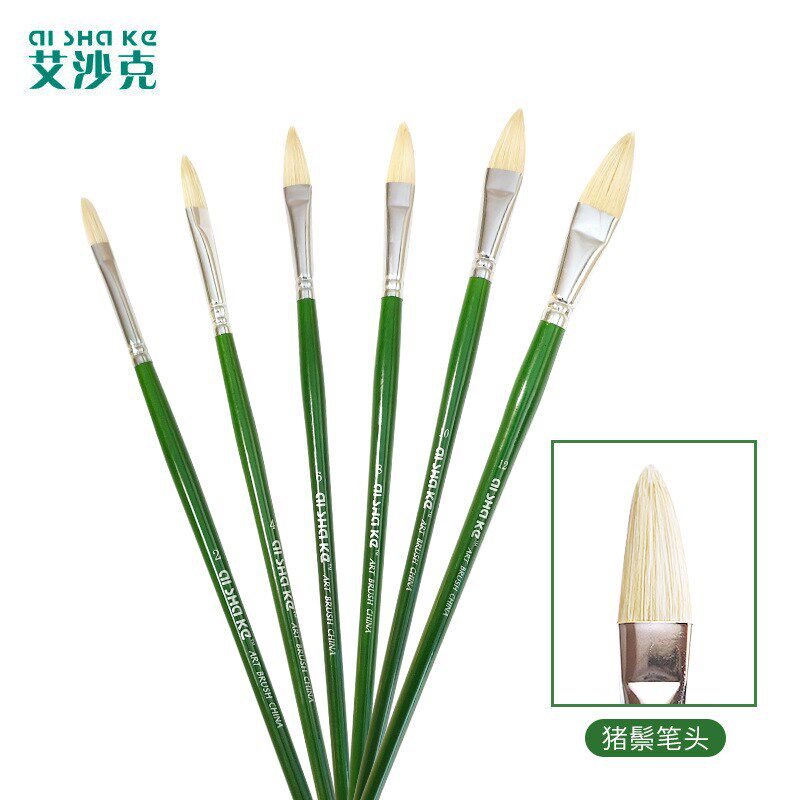 速发水笔刷猪鬃油画笔水术绘画刷丙烯笔画粉笔美彩笔套装电