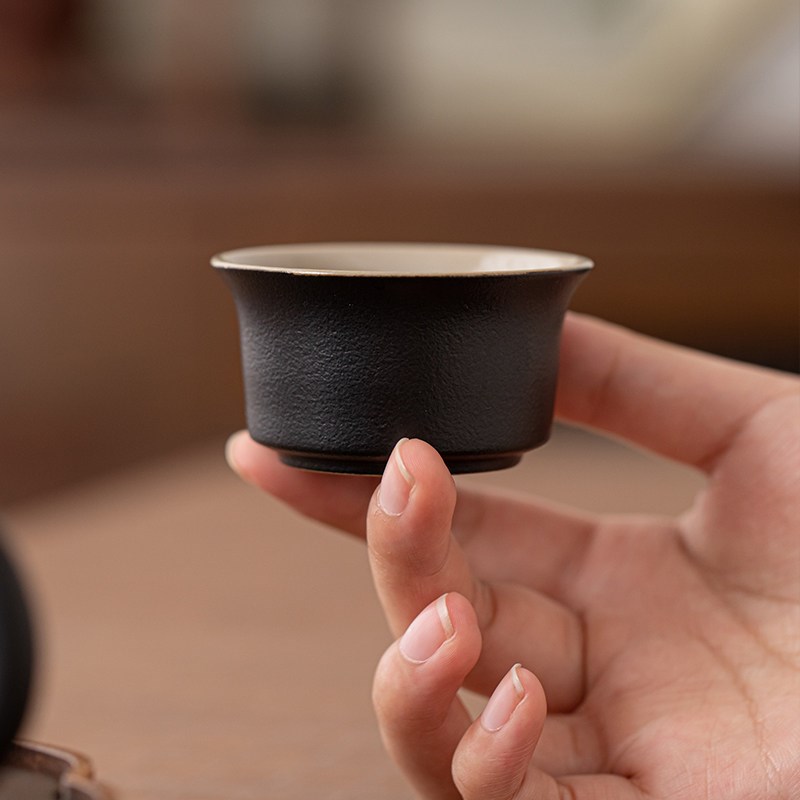 速发黑陶茶杯水杯家用办公个人杯品茗杯功夫茶具套装零配单卖主人