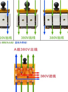 极速闸刀开关HDHS11F-100A/200A/400A双头三相380V单投电源双投向