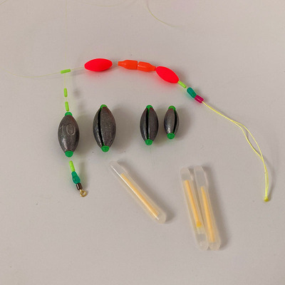 极速闷杆铅坠钓组蹦杆夜光漂尖成品线组抗走水大跑铅开口醒目线组