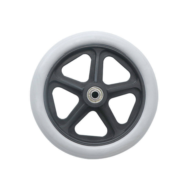 摇摇马车轮轮椅配件前轮6寸7寸8寸轮椅轮子轮椅车前小轮轮单只价
