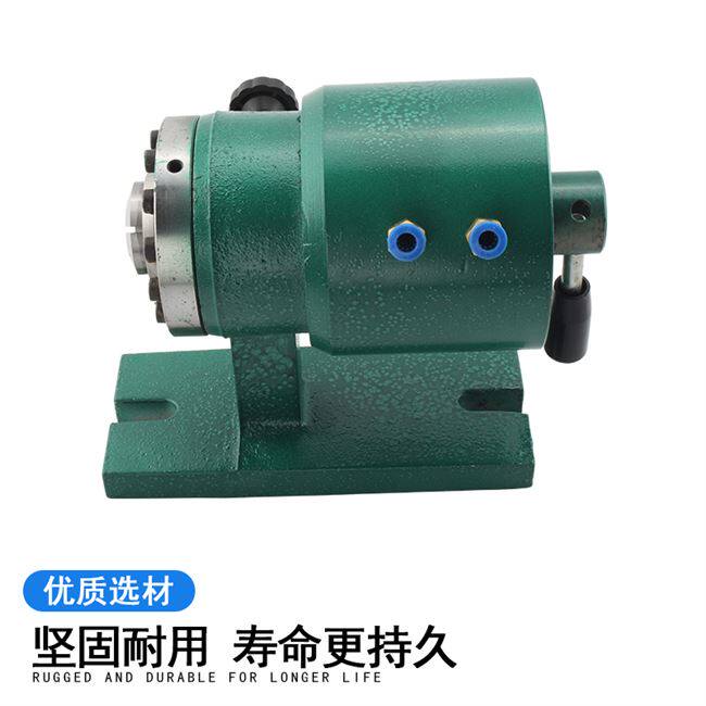 极速品卧式气动带分度夹座15/20/25机型夹头座90度夹具钻牀铣牀工
