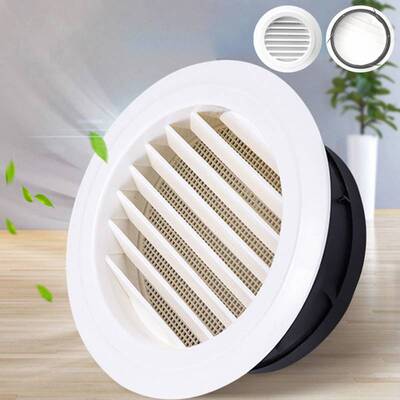 极速Buitenmuur Air Vent Grille Plastic Ronde Air Uitlaat Ven