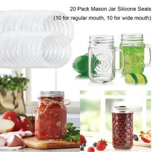 1/5/10Pcs Silicone Airtight Sealing Rings Gaskets for Mason