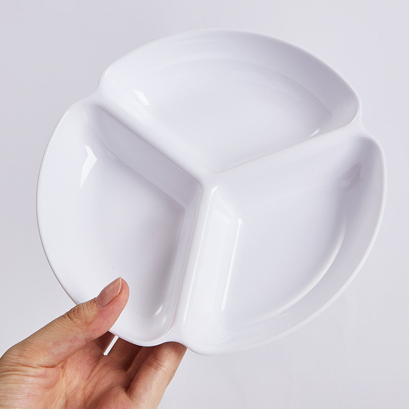 极速三格国画调色盘水粉水彩塑料颜料盘儿童美术生油画专用颜料碟