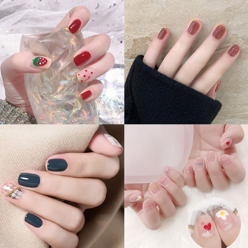 好货女指甲贴纸防水持久美甲贴纸全贴3d指甲贴片美甲成品美甲饰品