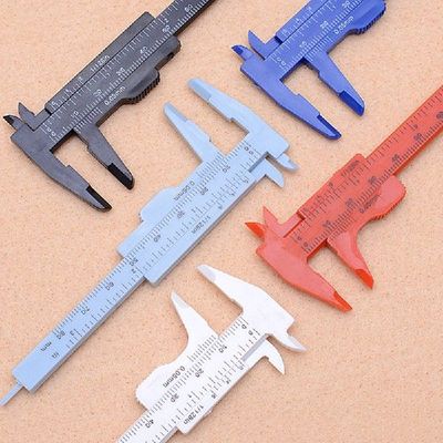 High Quality 1pcs 0-120mm Double Rule Scale Plastic Vernier