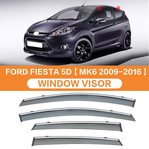 极速适用FordFIESTA 晴雨遮车窗遮雨板侧窗导流板Window visor