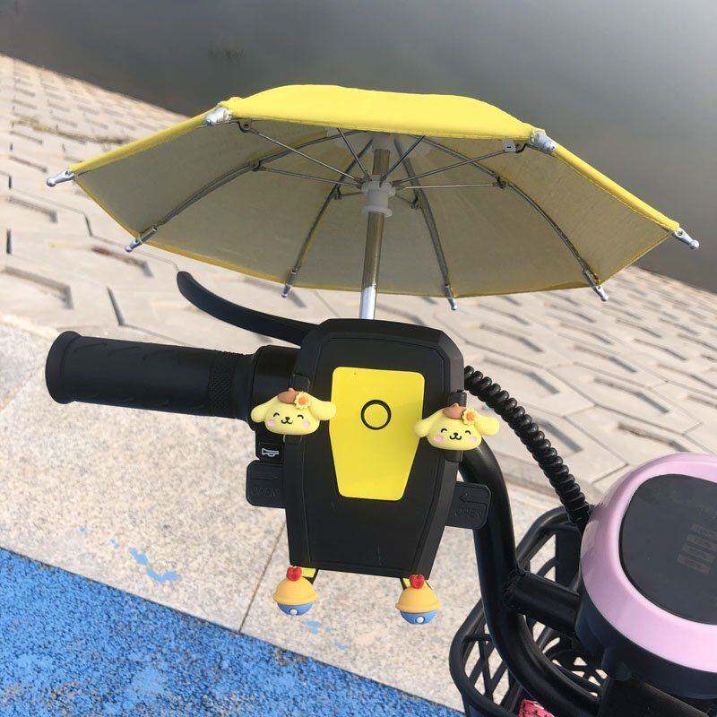 电动车机车自行车手机导航支架可爱卡通电瓶车三轮车装饰品配件