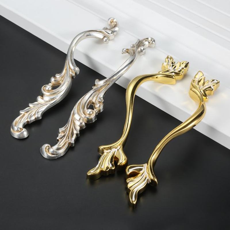 2 Pcs Antique European Furniture Cabinet Handles Simple Gard