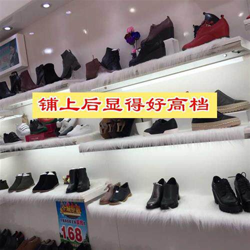 极速化妆桌化妆台桌面装饰垫长毛绒饰品柜台布少女心拍照背景布毛