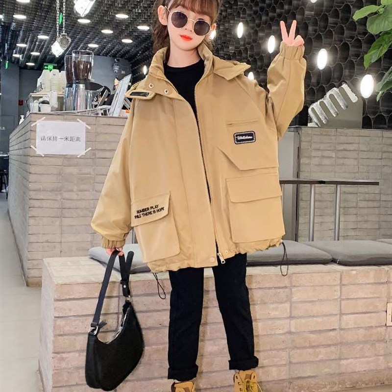 极速女童外套冬装棉服2022新款洋气冬季加绒加厚儿童女孩秋冬款派
