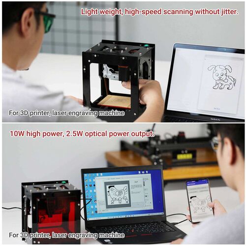 好货KKmoon 10W Laser Module 445450nm Laser Head For Engraver