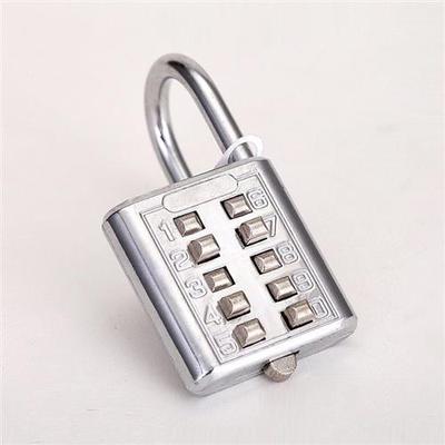 304不锈钢密码锁防水防锈箱包健身房更衣柜子房门密码锁挂锁