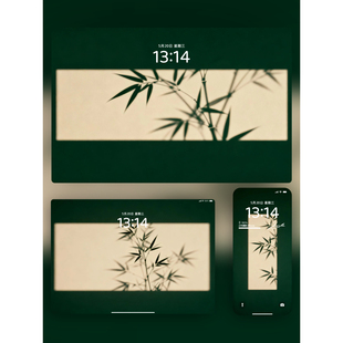 8张竹影婆娑 宁静致远iPhone手机iPad平板电脑