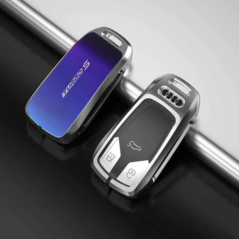 适用a4l汽车钥匙套a6l金属钥匙套a5q5lA8q7Q8