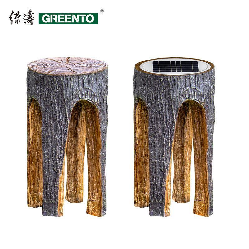 玻璃钢厂家直供花园别墅树脂玻璃钢仿真树桩摆件可坐人可发光