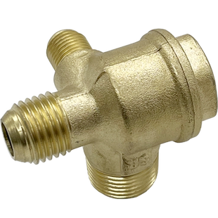 无油净音空气压缩机配件打气泵单向阀空压机三通止逆回阀