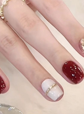 【浆果红】穿戴甲 气质高级感显白美甲