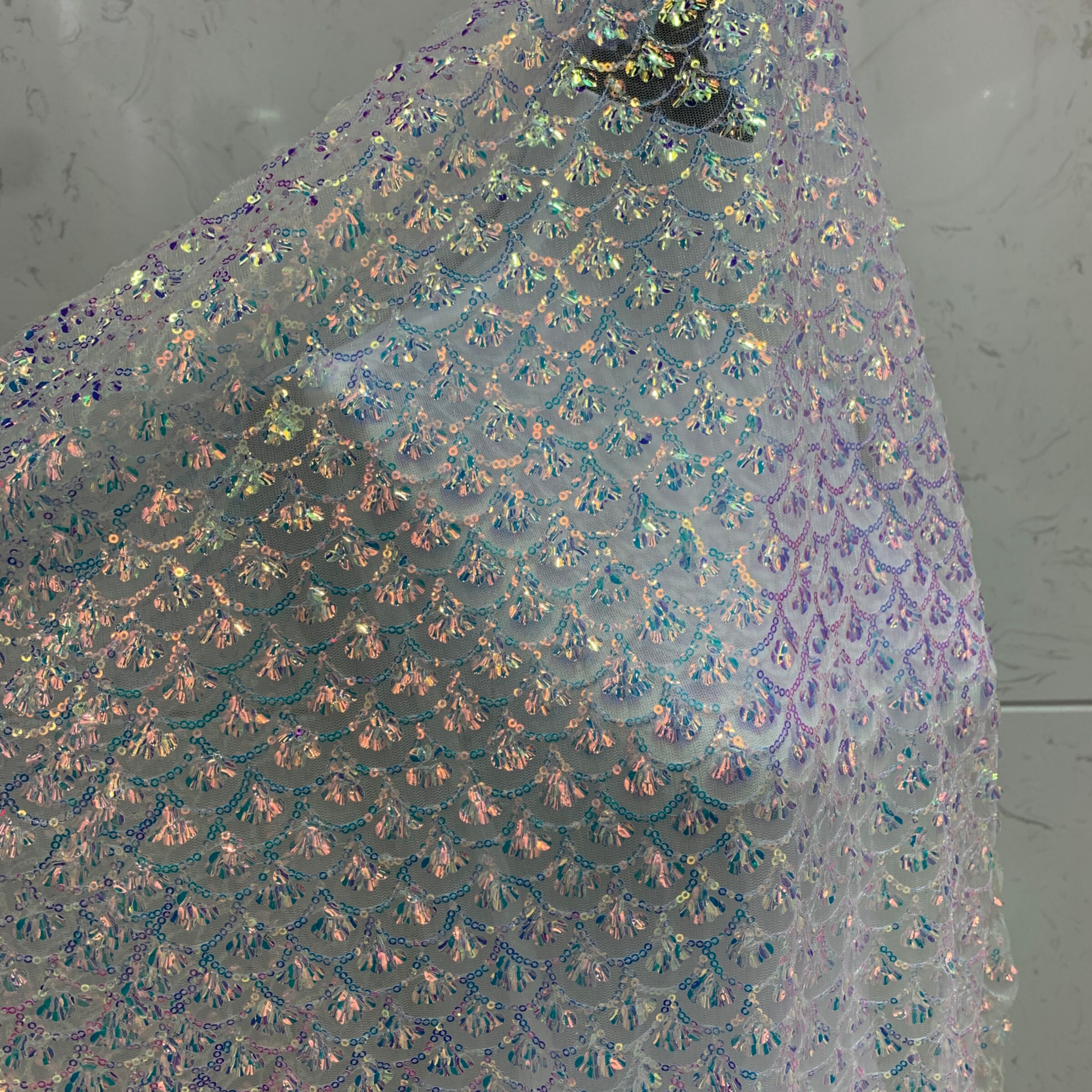 贝壳亮片绣网纱 童装DIY手工布料 婚纱面料 设计师服装辅料花边,纺织面料/辅料/配套,服装花边,淘宝优惠券,粉丝福利购,淘宝优惠卷