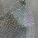 设计师服装 贝壳亮片绣网纱 婚纱面料 DIY手工布料 辅料花边 童装