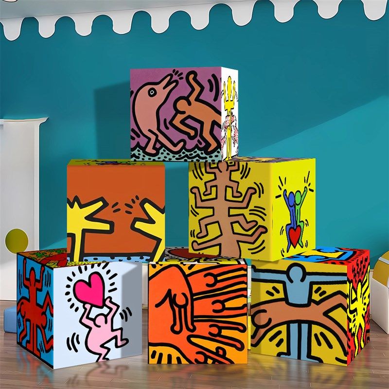 速发环创材料幼立园绘本馆儿术培训艺体盒子个性创意背景板布置装,家居饰品,文化墙贴,淘宝优惠券,粉丝福利购,淘宝优惠卷