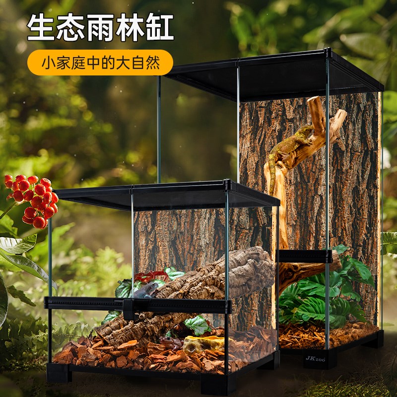 速发爬宠缸璃饲养玻蜥蜴睫角守宫角蛙养蛛蛇水龟爬虫专业饲