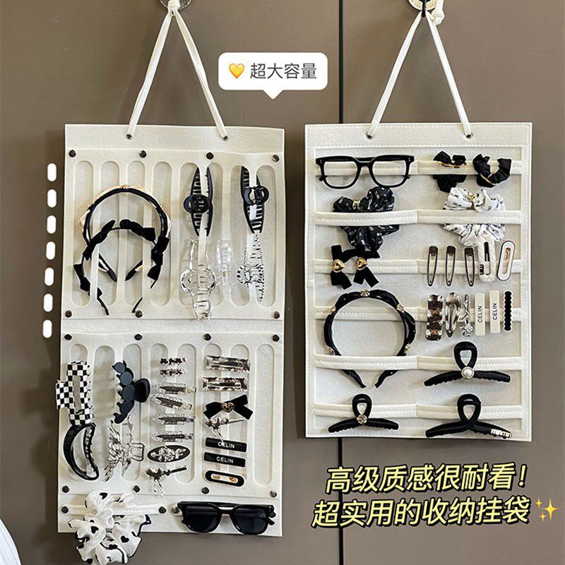 速发发夹收纳壁挂饰饰头绳儿童发箍整理挂墙首饰盒新款发卡挂品发