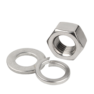 平垫片弹垫组合螺丝帽M4M5M6M0 钢01不锈2六角螺母套装 速发04