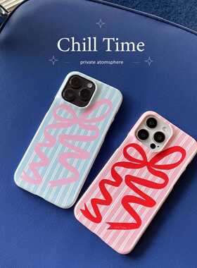 原创芭蕾少女蝴蝶结iPhone16promax韩国菲林壳适用于新款苹果15/14/13/12pro手机壳小众甜美简约ins风保护壳