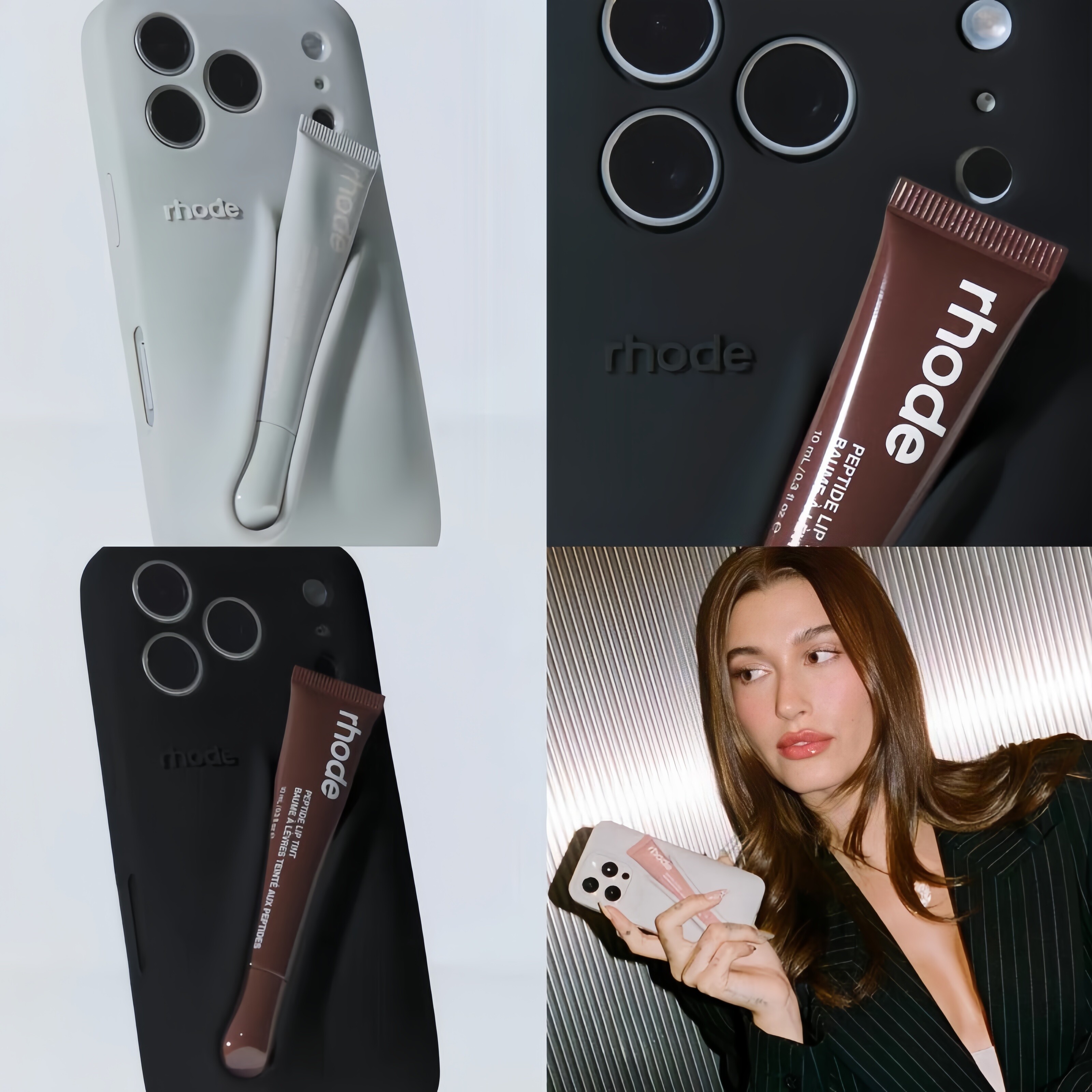 【现货】代购正品美国Rhode海莉Hailey肯豆同款iPhone17镜头全包唇彩手机壳适用苹果17promax防摔保护套air