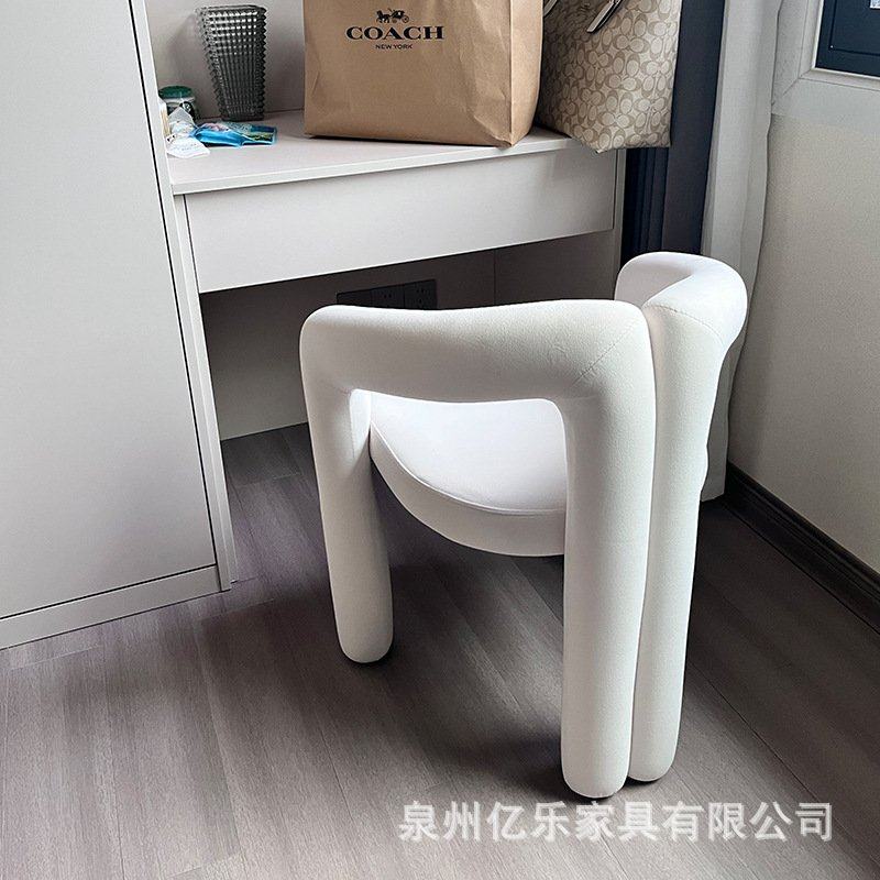网红化妆椅奶油风设计师现代简约卧室家用轻奢靠背梳妆台凳椅子,住宅家具,椅子,淘宝优惠券,粉丝福利购,淘宝优惠卷