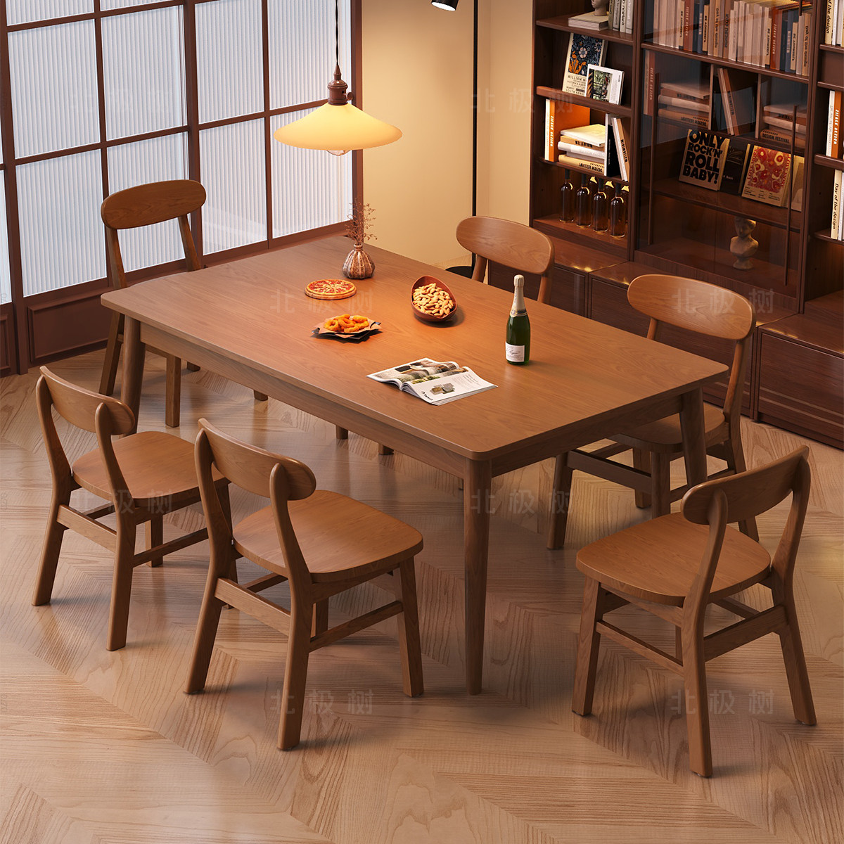 中古风餐桌椅家用吃饭长方形饭台