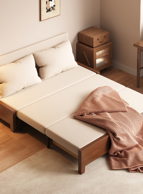 折叠沙发床两用2025新款小户型客厅可折叠1米5双人沙发可变床实木