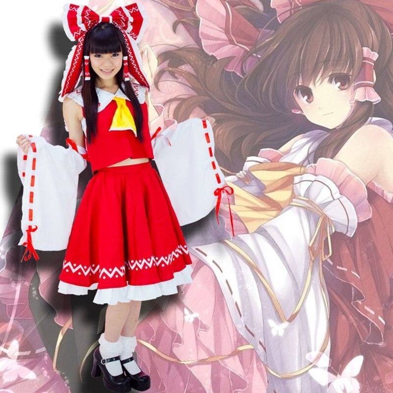 东方project 东方幻想乡 博丽灵梦 COSPLAY服装现货包邮