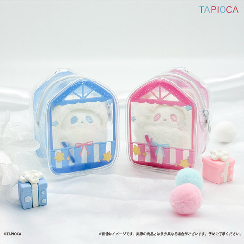 【TAPIOCA现货】原创 谷美 咖啡屋PVC透明玩偶收纳包