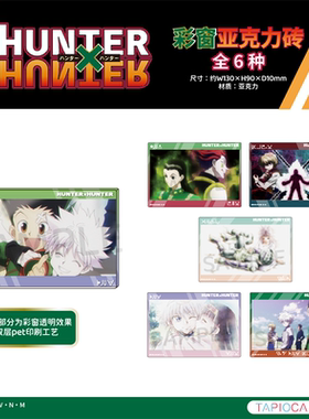 【TAPIOCA现货】全职猎人×猎人 周边 彩窗亚克力砖 全6种