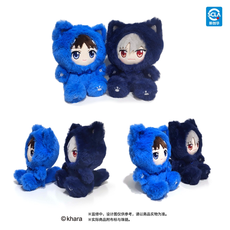 【TAPIOCA预售】新世纪福音战士 EVA周边 TAPI蝴蝶结猫咪玩偶