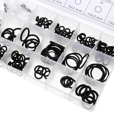 225pcs Rubber O-Ring Assortment Washer Gasket Sealing Ring K