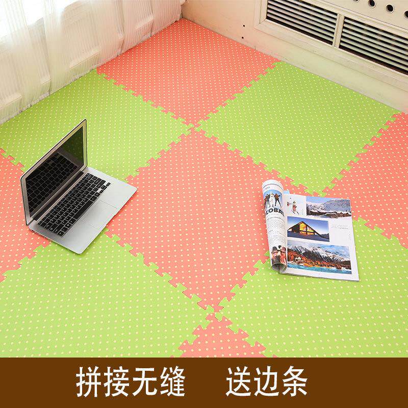极速厂家2023新款客厅拼接爬爬地垫田园风现代简约风地毯客厅泡沫
