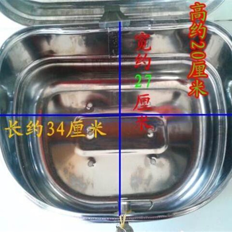 好货电动车尾箱 摩托车后备箱 电瓶车工具箱不锈钢铁通用加厚特大