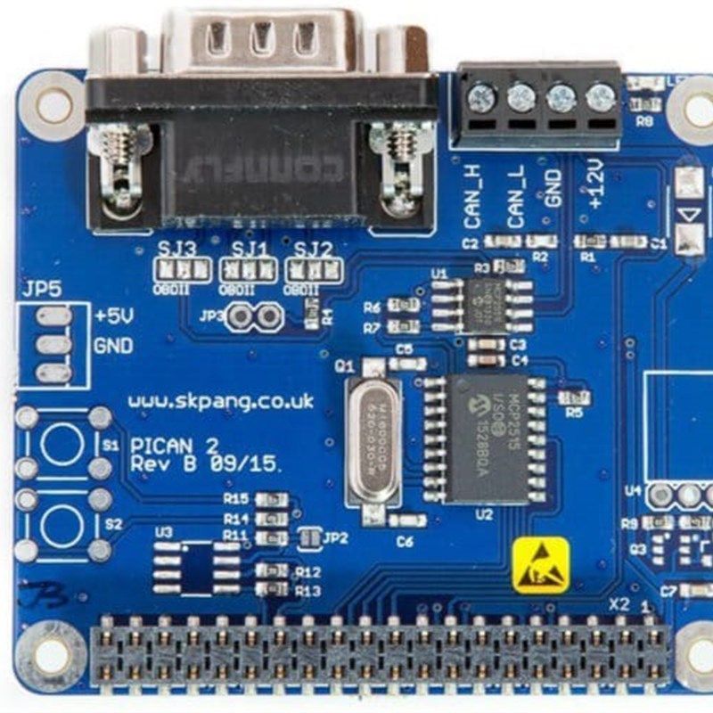 树莓派配件PiCAN2 CAN总线 PiCAN 2 Raspberry MCP2515模块