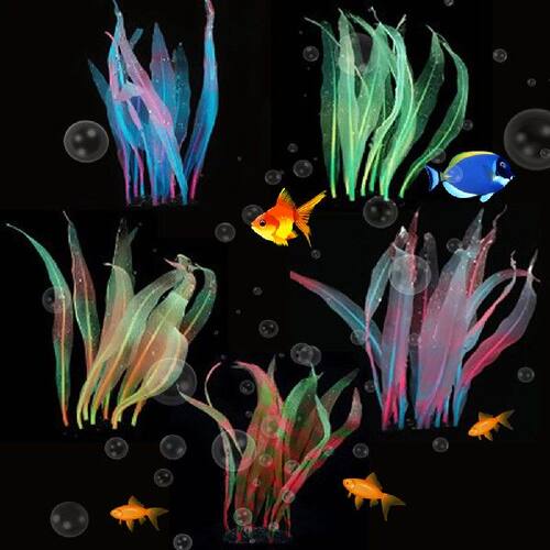 好货1825cm Aquarium Decor plastic plants Simulation Artifici
