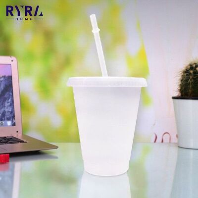 好货700ml Plastic Tumbler Reusable Plastic Transparent Straw