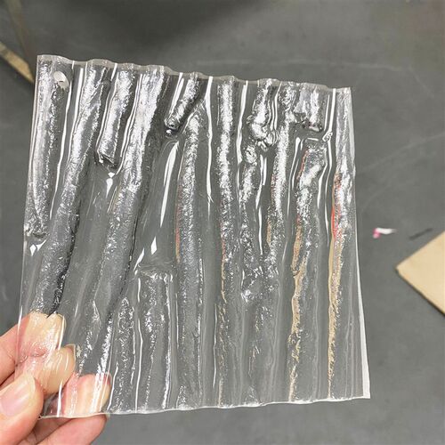 好货水波纹压克力艺术悬吊式天花板炫彩透明波浪冰柱有机玻璃流水