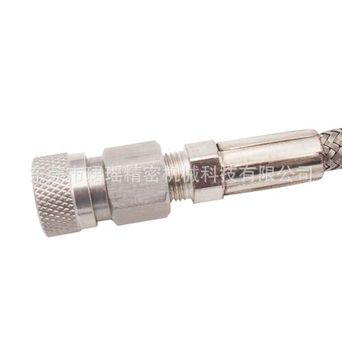 极速厂家跨境开关接头带10寸铁氟龙管 3000PSI压力表G1/2内牙充气