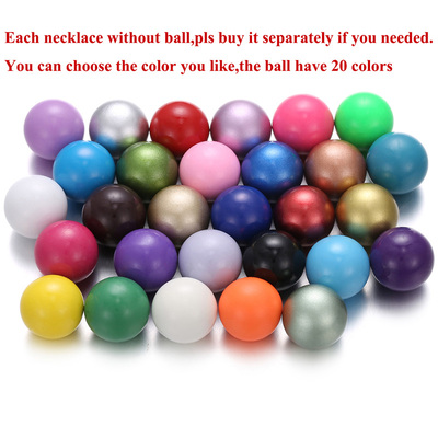 Mexico Chime Two-Color Feather Caller Locket Piano Ball Neck